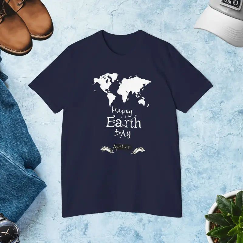 Celebrate Earth Day in Style with our Unisex Deluxe Tee - Navy / Xs T-shirt