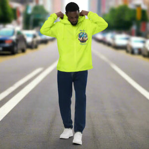 Water-resistant Lightweight Zip Windbreaker - Earth Day - Dipaliz - Windbreakers