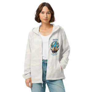 Water-resistant Lightweight Zip Windbreaker - Earth Day - Dipaliz - Windbreakers