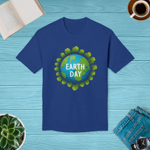 Earth Day T-shirt Trees Design Eco Statement Tee - Dipaliz - Royal Blue / s - T-shirts