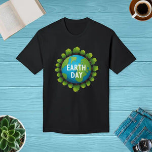 Earth Day T-shirt Trees Design Eco Statement Tee - Dipaliz - Black / s - T-shirts