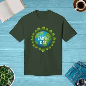 Earth Day T-shirt Trees Design Eco Statement Tee - Dipaliz - Hunter Green / s - T-shirts