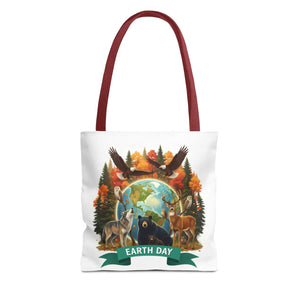 Eco-friendly Earth Day Forest Animals Tote Bag - Dipaliz - Bags