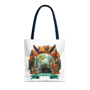 Eco-friendly Earth Day Forest Animals Tote Bag - Dipaliz - Bags