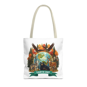 Eco-friendly Earth Day Forest Animals Tote Bag - Dipaliz - Bags