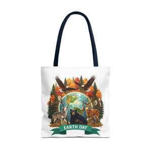Eco-friendly Earth Day Forest Animals Tote Bag - Dipaliz - Bags
