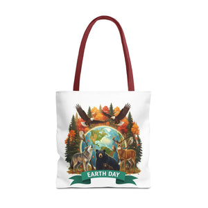 Eco-friendly Earth Day Forest Animals Tote Bag - Dipaliz - Bags