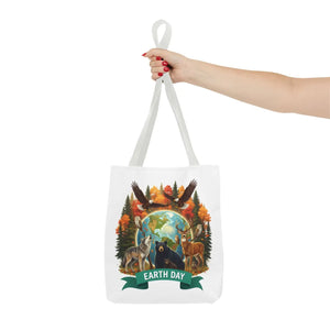 Eco-friendly Earth Day Forest Animals Tote Bag - Dipaliz - Bags