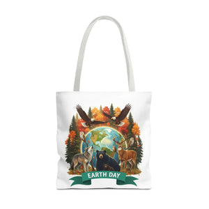 Eco-friendly Earth Day Forest Animals Tote Bag - Dipaliz - Bags