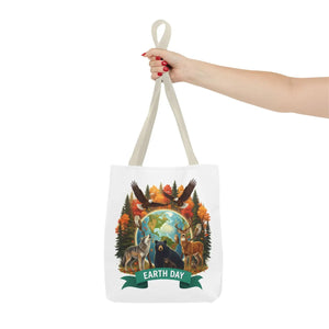 Eco-friendly Earth Day Forest Animals Tote Bag - Dipaliz - Bags
