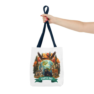 Eco-friendly Earth Day Forest Animals Tote Bag - Dipaliz - Bags