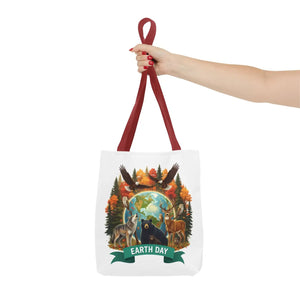 Eco-friendly Earth Day Forest Animals Tote Bag - Dipaliz - Bags