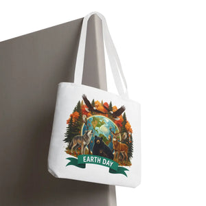 Eco-friendly Earth Day Forest Animals Tote Bag - Dipaliz - Bags