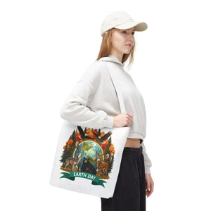 Eco-friendly Earth Day Forest Animals Tote Bag - Dipaliz - Bags