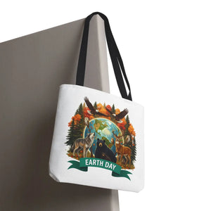 Eco-friendly Earth Day Forest Animals Tote Bag - Dipaliz - Bags