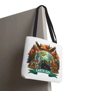Eco-friendly Earth Day Forest Animals Tote Bag - Dipaliz - Bags