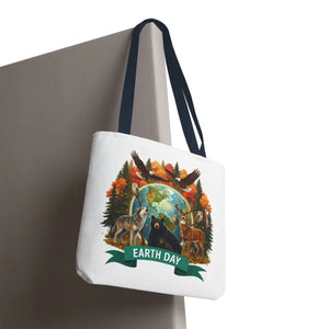 Eco-friendly Earth Day Forest Animals Tote Bag - Dipaliz - Bags