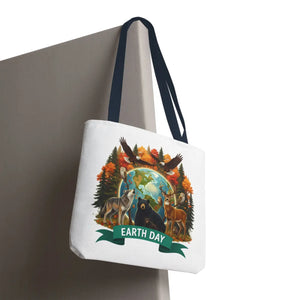 Eco-friendly Earth Day Forest Animals Tote Bag - Dipaliz - Bags