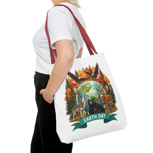 Eco-friendly Earth Day Forest Animals Tote Bag - Dipaliz - Bags
