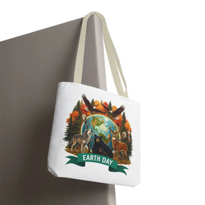 Eco-friendly Earth Day Forest Animals Tote Bag - Dipaliz - Bags