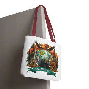 Eco-friendly Earth Day Forest Animals Tote Bag - Dipaliz - Bags