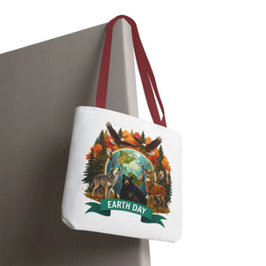 Eco-friendly Earth Day Forest Animals Tote Bag - Dipaliz - Bags