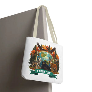 Eco-friendly Earth Day Forest Animals Tote Bag - Dipaliz - Bags