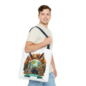 Eco-friendly Earth Day Forest Animals Tote Bag - Dipaliz - Bags
