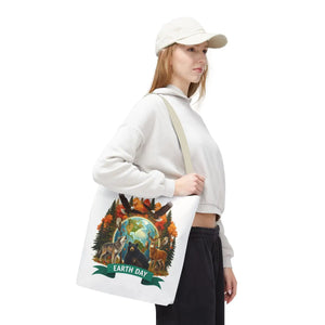 Eco-friendly Earth Day Forest Animals Tote Bag - Dipaliz - Bags