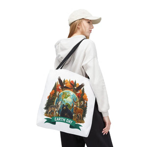 Eco-friendly Earth Day Forest Animals Tote Bag - Dipaliz - Bags