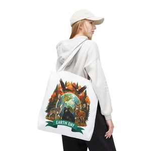 Eco-friendly Earth Day Forest Animals Tote Bag - Dipaliz - Bags