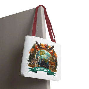Eco-friendly Earth Day Forest Animals Tote Bag - Dipaliz - Bags