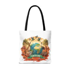Eco-friendly Earth Day Wildlife Tote Bag - Dipaliz - Bags