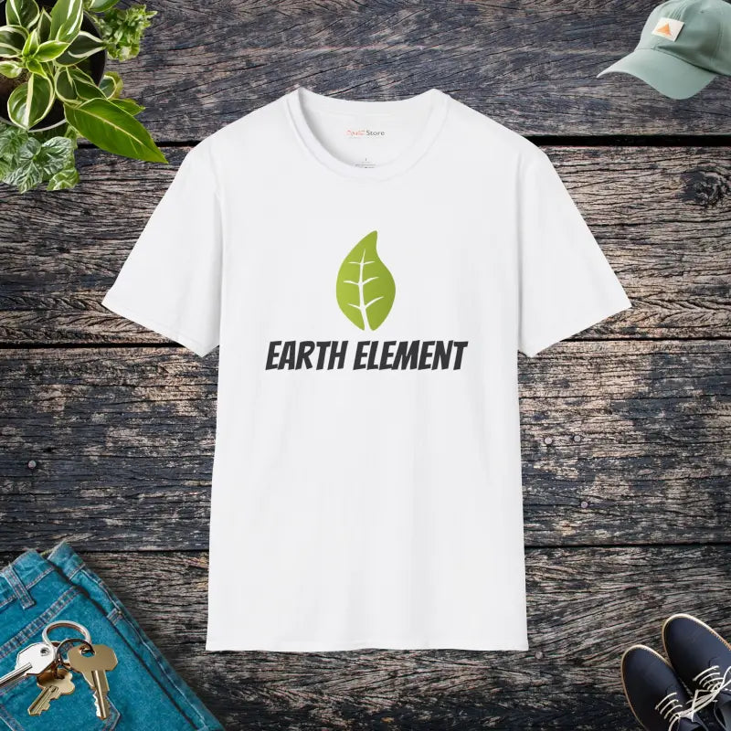 Unisex Earth Element Softstyle T-shirt for Ultimate Comfort - White / s T-shirt