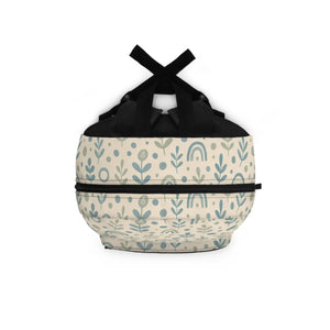Earthy Floral Daypack - Soft Petal School Bag - Dipaliz - Backpacks