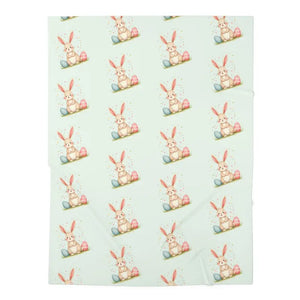 Easter Bunny Baby Swaddle Blanket Soft Cozy Naptime - Dipaliz - 30’’ × 40’’ / White - Swaddling Blankets