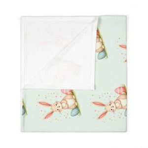 Bunny Baby Swaddle – Pastel Easter Eggs Jersey - Dipaliz - Swaddling Blankets