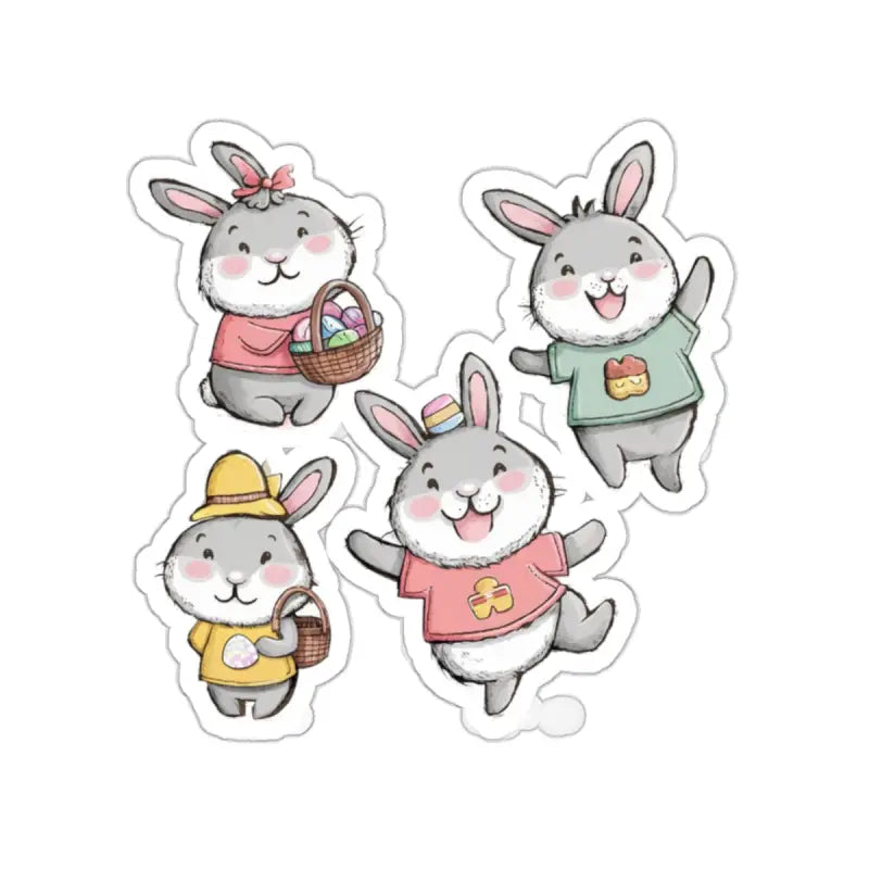 Easter Bunny Kiss Cut Stickers: Hop Into Creative Fun! - Paper Products