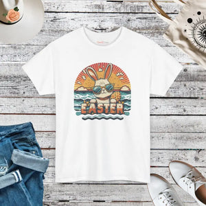 Easter Bunny Heavy Cotton Tee - Unisex Comfort Style - Dipaliz - White / s - T-shirts