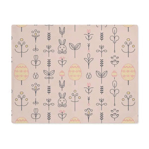 Bunny Placemat - Vibrant Cotton Dining Table Decor - Dipaliz - 18’’ × 14’’ - Placemats