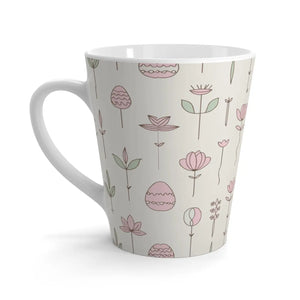 Floral Easter Egg Latte Mug - Ceramic 12oz Spring - Dipaliz - Mugs
