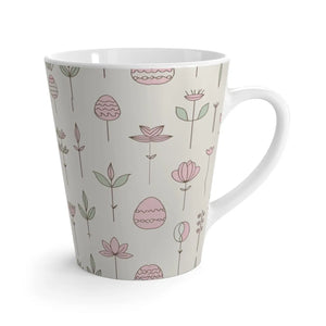 Floral Easter Egg Latte Mug - Ceramic 12oz Spring - Dipaliz - Mugs