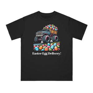 Easter Eggs Truck Organic Tee - Colorful Comfort Style - Dipaliz - Black / s - T-shirts