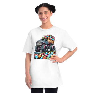 Easter Eggs Truck Organic Tee - Colorful Comfort Style - Dipaliz - T-shirts