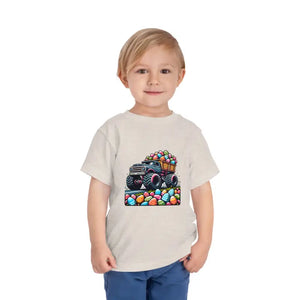 Toddler Short Sleeve Cotton Jersey Tee Easter Truck - Dipaliz - Baby & Tops