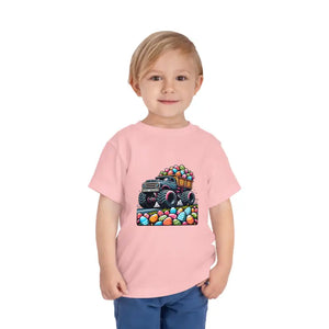 Toddler Short Sleeve Cotton Jersey Tee Easter Truck - Dipaliz - Baby & Tops