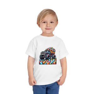 Toddler Short Sleeve Cotton Jersey Tee Easter Truck - Dipaliz - Baby & Tops