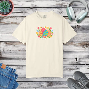 Easter Floral Eggs T-shirt - Ivory / l