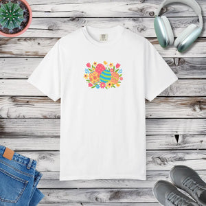 Easter Floral Eggs T-shirt - White / s