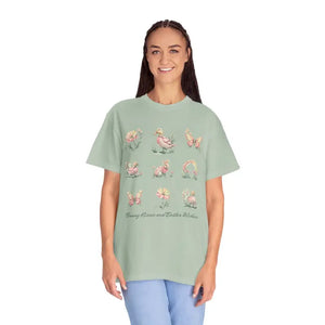 Easter Floral Wishes Unisex Tee - Bunny Kisses Spring Style - Dipaliz - T-shirts